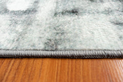 Abstract Style Grey Area Rug