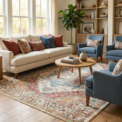 Multi-Colour Vintage Area Rug