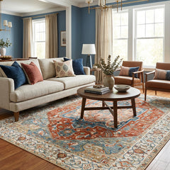 Multi-Colour Vintage Area Rug