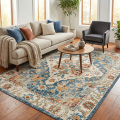 Multi-Colour Vintage Area Rug