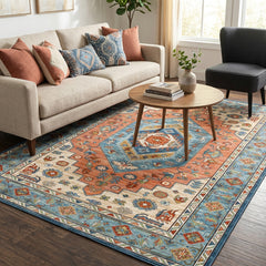 Multi-Colour Vintage Area Rug