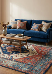 Multi-Colour Vintage Area Rug