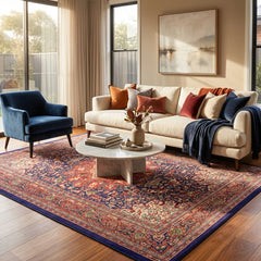 Traditional Multi-Colour Vintage Style Area Rug