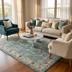 Green Vintage Area Rug