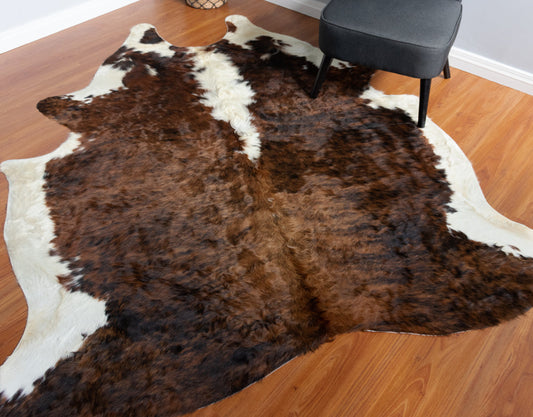 Exotic Dark Brindle Cowhide Rug