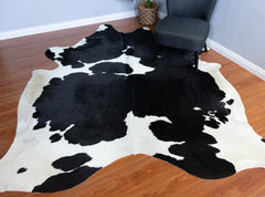 Black And White Cowhide Rug