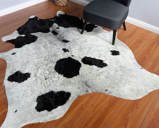 Black And White Cowhide Rug