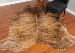 Exotic Light Brindle Cowhide Rug