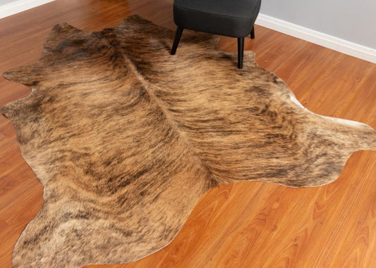 Exotic Light Brindle Cowhide Rug