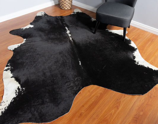 Black And White Cowhide Rug