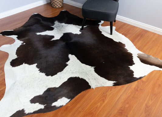 Black And White Cowhide Rug