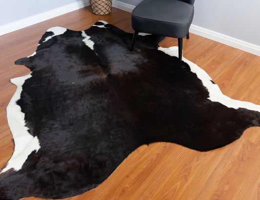 Black And White Cowhide Rug