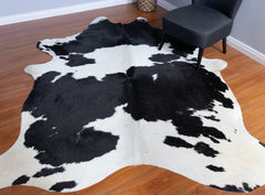 Black And White Cowhide Rug