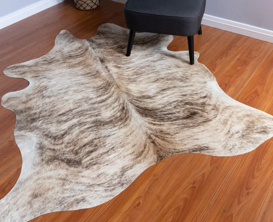 Exotic Light Brindle Cowhide Rug