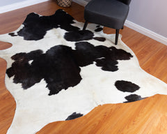 Black And White Cowhide Rug