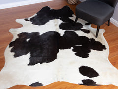 Black And White Cowhide Rug