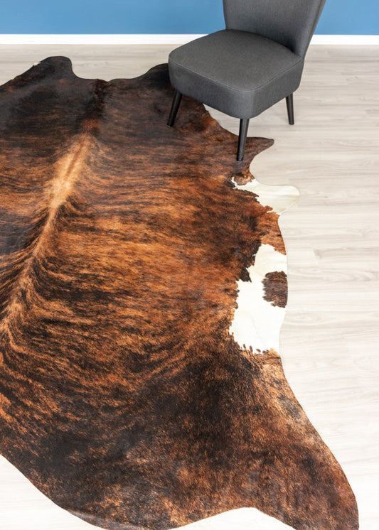 Dark Brindle Cowhide Rug (Size: 280 x 240 CM)