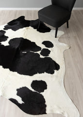 Black And White Cowhide Rug (Size: 220 x 210 CM)