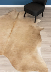 Champagne Cowhide Rug (Size: 240 X 200 CM)