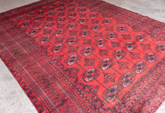 Vintage Baluch Hand-Knotted Wool Persian Rug