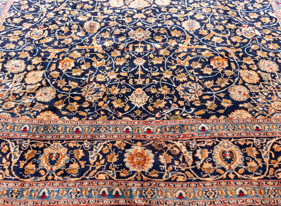 Vintage Kashmar Hand-Knotted Persian Wool Rug
