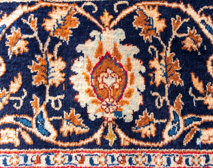 Vintage Kashmar Hand-Knotted Persian Wool Rug