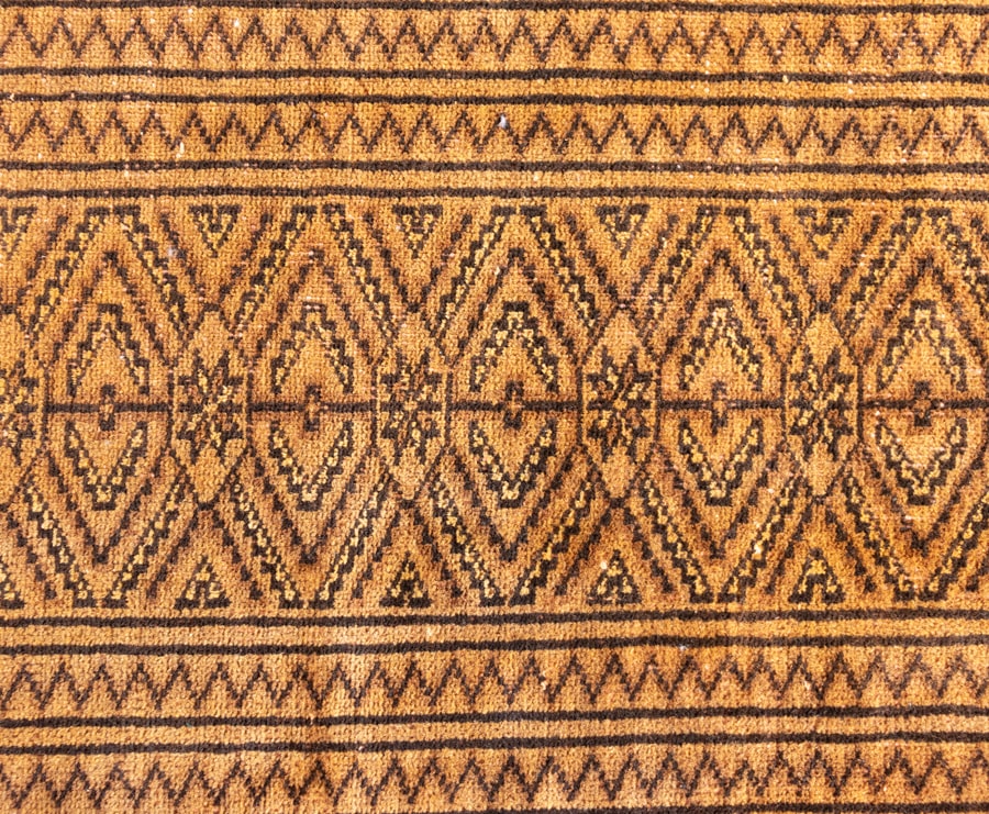 Vintage Torkman Hand-Knotted Wool Persian Rug