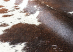 Salt Pepper Tri-Color Cowhide Rug (Size: 240 X 220 CM)