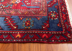Vintage Zanjan Hand-Knotted Persian Wool Rug